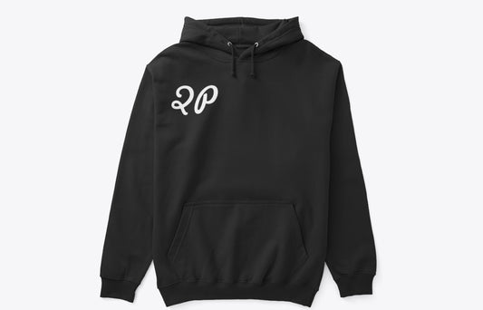 QP Crane Black Hoodie - 2P Design - Comfortable and Stylish Pullover