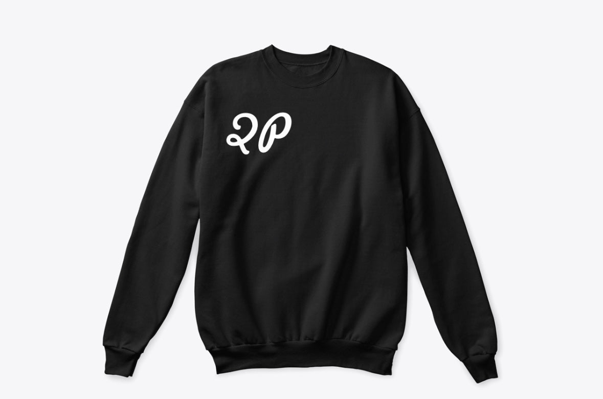 Black "2P" Sweatshirt by QP Crane | H/L Crewnecks - Stylish and Comfortable Casual Wear